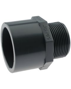 PVC-U adapter nipple glue socket / socket 63 / 75mm x external thread 2"