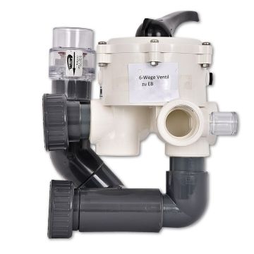 6-way valve for EconoBead filter 50mm version